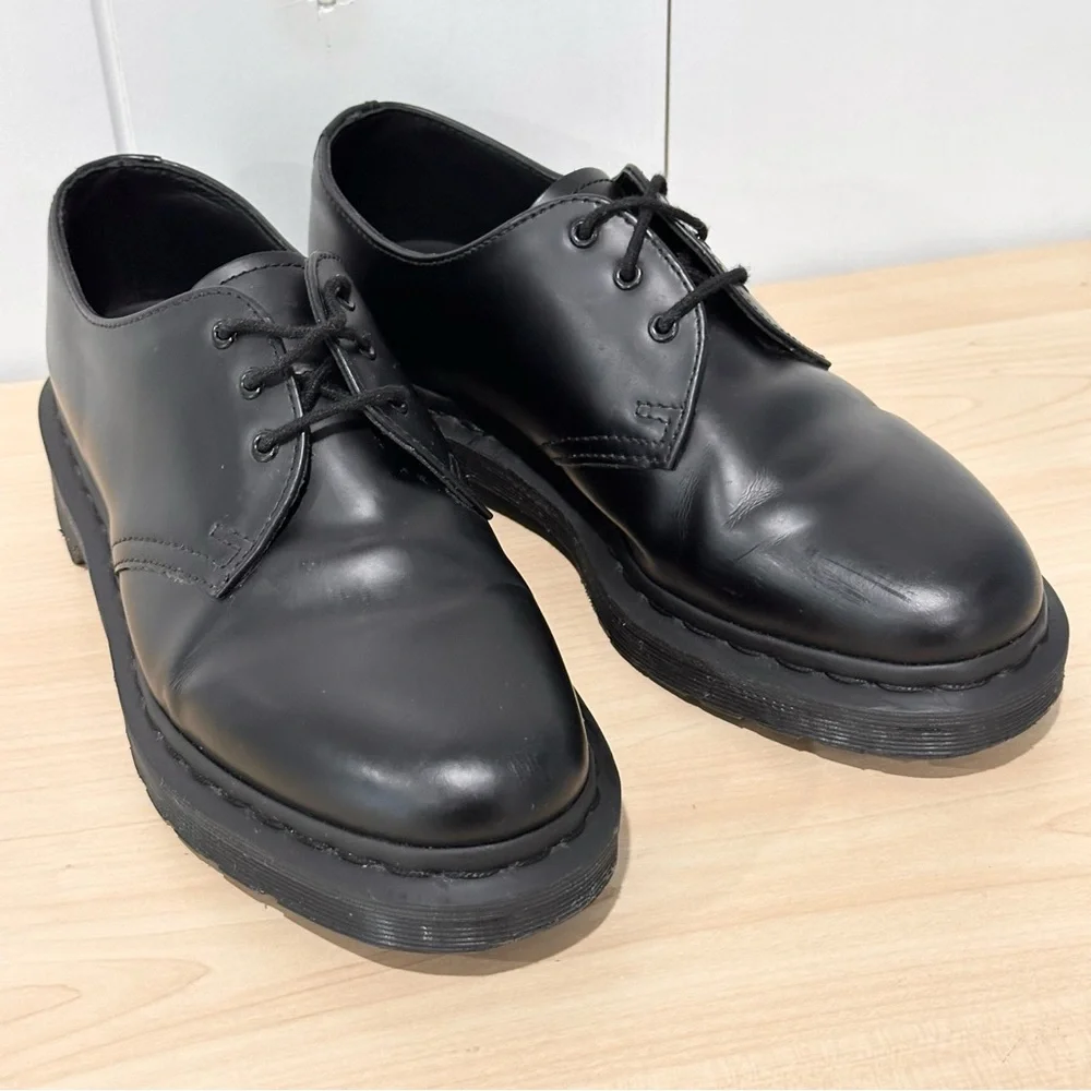Dr. Martens 1461 Smooth Leather Oxford Shoes In Black Size 6